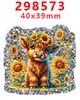Accesorios Acrílicos de Dibujos Animados con Purpurina Transfronterizos Accesorios de Joyería DIY de Resina Parche Pasador Pasador Gt-Y-293670