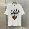 Camiseta de Manga Corta Estilo Americano Corteiz Alcatraz Transfronteriza para Hombre, Camiseta Estilo Ins Streetwear, Verano High Street Media Manga para Mujer