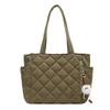 Bolsa Tote de Lona Acolchada de Gran Capacidad Nueva 2024, Bolso Bandolera Versátil para Viaje Diario
