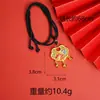 Collar de Oro de Arena Vietnamita con Colgante de Mariposa Peonía con Goteo de Aceite Estilo Palacio Cierre de Seguridad Hueco Suministro de Joyería Retro
