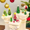 Figura de Árbol de Navidad de Vidrio Soplado Estatua de Vidrio Artístico Coleccionable Decoración Festiva Escultura Regalo Festivo Decoración del Hogar