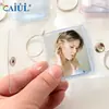 Álbum de Fotos Polaroid Grande Transparente com Glitter, Livro de Fotos, Armazenamento de Ingressos de Cinema, Cartão Postal