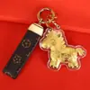 Chaveiro Shell de Água Ouro Puro 999 com Design de Desenho My Little Pony para Riqueza e Prosperidade, Pingente de Bolsa
