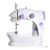 202 Máquina de Costura Doméstica Mini Elétrica Totalmente Automática Pequena para Costura Grossa Manual Bolso Micro