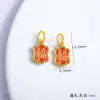 Accesorios Antiguos Chapados en Oro Serie Fortuna al por Mayor, Fuerte Retención del Color, Colgantes de Joyería de Trébol de Cuatro Hojas de la Fortuna, Dijes para DIY
