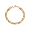 Pulsera de cadena de estilo europeo y americano de moda, cadena de eslabones cubanos de acero inoxidable, diseño unisex, perfecta para superponer y crear un look versátil y personalizado