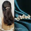 2024 Grampo de Cabelo de Liga com Strass Franja Lateral Presilha de Mola Estilo Coreano Clipe Superior Feminino Acessório de Cabelo Laço Fresco e Doce