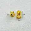 Nuevos Accesorios de Joyería DIY Estilo Chino Pixiu Trébol de Cuatro Hojas Dorado Mate Colgante Pequeño de Buena Suerte Fortuna para Collar Pulsera