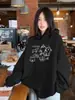Sudadera con Capucha Estilo Americano para Mujer, Novedad Otoño e Invierno 2026, Top Espeso con Forro de Felpa, Chaqueta Estilo Ins, Estilo Perezoso, Corte Holgado