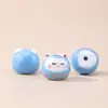 Gato de la Suerte de Cerámica de Colores con Cuentas DIY Hecho a Mano Lindo Accesorios de Gato de Cerámica Agujero Vertical Pulsera Cuentas Sueltas Materiales Colgante