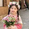 Diadema de Guirnalda de Flores Coloridas Estilo Súper Hada para Niñas, Nuevo Modelo 2026, Accesorio para Fotos que Mejora el Ambiente, Diadema, Accesorio para el Cabello