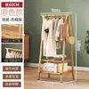 Arara de chão para quarto e sala de estar, simples para uso doméstico, varal de secagem de roupas para varanda, cabideiro, organizador e armazenamento, cabideiro