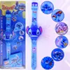 Reloj Electrónico Infantil de Dibujos Animados Transfronterizo con Tapa Proyectora Ultraman Spider-Man Sanrio Kuromi Juguete de Regalo