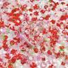 Viva Novo Morango Luminoso Vermelho Nail Art Joias Rosa Morango Lua Camélia Fada Nail Art Material