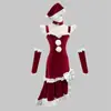 Producto Nuevo Original, Vestido Navideño que Cubre la Cadera, Vestido Francés, Disfraz de Performance Cosplay Navideño, Navidad Talla Grande