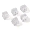 Cuentas de Cubo de Rubik Transparentes de Vidrio de 11 mm Hechas a Mano para DIY Material de Cuentas para Hilo Accesorios Pulsera Collar Cadena de Teléfono Móvil Cuentas Sueltas