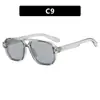 Gafas de Sol Kedun de Doble Puente y Montura Pequeña Poligonales Estilo Europeo y Americano Retro Casual Tendencia para Conducir