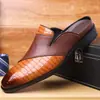 Novedad de Verano Sandalias de Cuero para Hombre Estilo de Negocios de Lujo Ligero