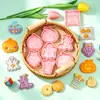 Cortadores de galletas temáticos de Halloween para una fiesta pintada: Diseño de calabaza de dibujos animados en 3D, moldes para galletas DIY realistas para decorar