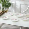 Prato de cerâmica de 8 polegadas 10 polegadas Prato Jingdezhen prato de cerâmica doméstico prato raso prato fundo prato de sopa prato de aperitivo prato de porcelana óssea