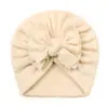 Sombrero de Jacquard Nuevo para Bebé Europeo y Americano Sombrero Fetal Lindo para Bebé sin Costuras Sombrero Lindo con Lazo para Niños