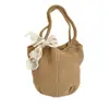 Bolso de mano tejido estilo casual para vacaciones para mujer, versión coreana, bolso tote estilo relajado para el día a día, bolso de hombro hueco para la playa