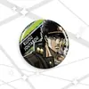 Broche de desenho animado de Jojo's Fantastic Adventure com laser, tamanho 58-75mm.