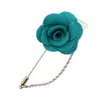 Boda coreana padrino dama de honor accesorios ramillete tela cadena de borla larga broche de rosa hombres fabricantes venta al por mayor