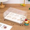 Vaso de Papel Transparente Caja West Point Paquete de 2/4/6/12 Caja para Taza Mafen Caja Elevadora Embalaje West Point Caja Transparente para Pastel
