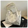 Bolso bandolera de gran capacidad estilo ins coreano de moda para mujer, nuevo bolso de hombro tipo tote estilo chino 22025, versátil