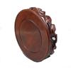 Venta al por mayor Talla de raíz Base redonda engrosada de madera maciza Adornos Madera natural Jarrón de cerámica Base de piedra maravillosa Maceta Pecera