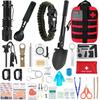 Suprimentos ao ar livre conjunto de combinação de ferramentas de sobrevivência multifuncional camping equipamentos de viagem campo edc pacote tático de emergência