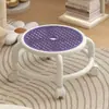 Taburete bajo con ruedas universales, ruedas para taburete bajo, taburete bajo para el hogar, taburete redondo, ruedas resistentes y duraderas, taburete infantil móvil, moderno minimalista