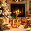 Nueva lámpara de manzana navideña transfronteriza adorno decorativo artesanía de resina decoración luminosa atmósfera festiva luz nocturna