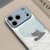 Gatito Durmiendo Adecuado para Funda de Teléfono Móvil Apple 17Pro Iphone16Pm Textura de Cuero 15 Elegante 14Plus Anticaída 13