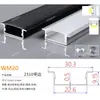 Canal de Aluminio para Luz Lineal LED al por Mayor del Fabricante, Luz Lineal con Borde, Canal de Luz de Aleación de Aluminio, Perfil de Canal de Aluminio para Luz Lineal