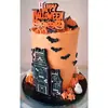 Nova Decoração de Halloween Feliz Halloween Decoração de Bolo em Acrílico Suprimentos para Festa Arranjo de Fantasia