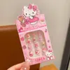 Adesivos de Unha Infantis São Atóxicos e Inodoros, Adesivos de Unha Fofos da Kuromi São Removíveis, Adesivos de Unha para Meninas Doces, Unhas Usáveis