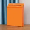 Buzón Simple para Exteriores de Color Sólido Sin Cerradura Montado en la Pared Colgante de Pared para el Hogar Buzón Decorativo de Hierro Listo para la Venta