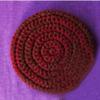 Novo Cross-border Amazon Handmade Knitted Coaster engraçado bonito multi-camada hambúrguer Halloween Placemat mesa isolada