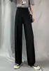 Pantalones de Pierna Ancha de Seda Helada Estilo Nuevo 2026 para Mujer, Delgados de Verano y Primavera, Cintura Alta, Caída Suelta, Adelgazantes, Rectos, Sueltos, Largos hasta el Suelo, Casuales