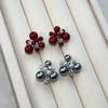 Brincos de pérolas de zircônia super flash de agulha de prata esterlina 925, design feminino, luz sensorial, brincos elegantes de luxo, estilo coreano, joias de orelha de celebridades da Internet