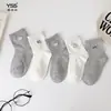 Calcetines infantiles Yishuangshuang, nuevos calcetines de media caña con conejito de dibujos animados para otoño e invierno, algodón peinado, versión coreana, serie MIU, calcetines de gatito de moda