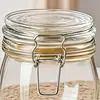 Frasco Sellador de Vidrio al por Mayor Botella de Grado Alimenticio para Remojar Licores Frasco para Encurtidos Frasco para Verduras Encurtidas Miel Azúcar Botella Vacía Frasco de Almacenamiento