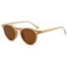 5115 Gafas de Sol Clásicas Japonesas con Remaches y Montura Pequeña, Estilo Retro Artístico para Hombres y Mujeres, Gafas de Sol Redondas Polarizadas