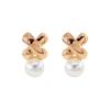 Pendientes de botón de perla redonda estilo Ins de alta calidad con pasador de plata 925 Nuevas selecciones de bloggers Pendientes vintage de lujo ligero para mujer
