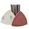 Set Combinado de Hojas de Papel de Lija Flocado con Forma Especial, Triangular, Forma de Ratón, Forma de Palma, Perforado, Papel de Lija de Corindón Marrón con Línea Rota