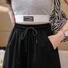 Pantalones cortos de cinco puntos de talla grande para mujer, deportivos holgados para exterior, verano 200 jin, hermana gordita, tres barras, combinables, pantalones casuales modernos