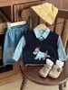 Chalecos para Niños para Otoño e Invierno Ropa de Abrigo, Nuevos Estilos 2025 Chalecos para Niñas, Ropa de Abrigo para Primavera y Otoño, Suéteres de Punto Modernos para Niños