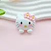 Série Gato KT de Cartão Grande Acessórios de Resina DIY Capa de Celular Carregador Capa Protetora Decoração de Adesivo Material de Espelho